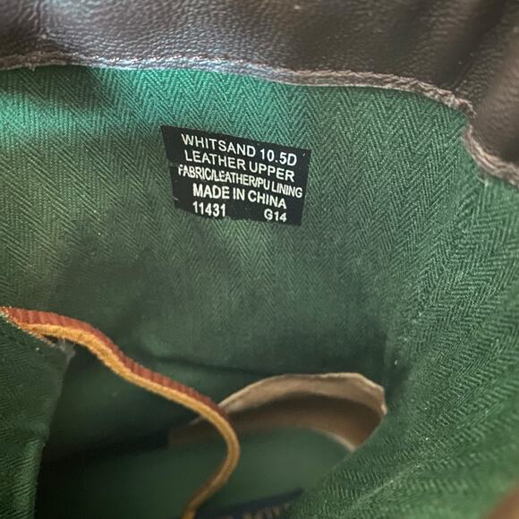 Polo Ralph Lauren Whitsand Brown Leather Lace Up Boots size 10.5 - Picture 4 of 8